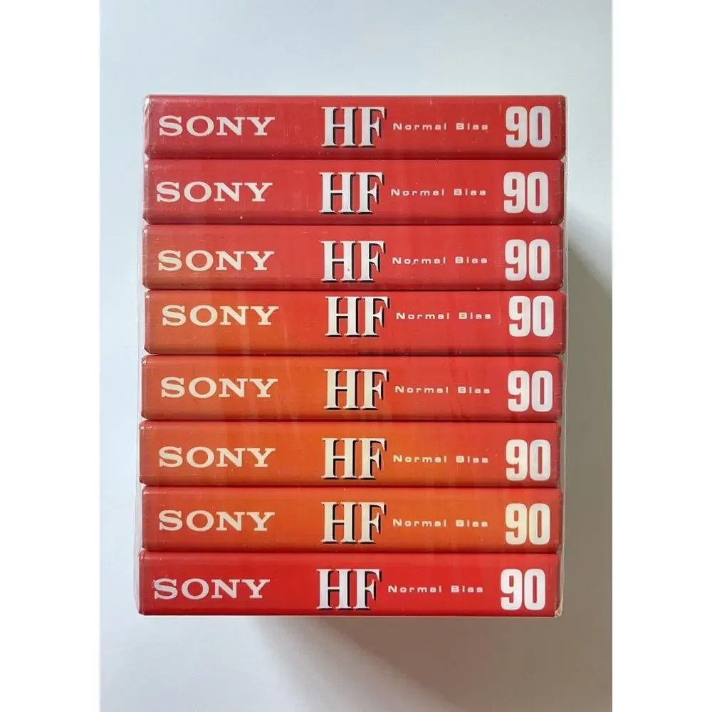 NEW 8 Pack Sony HF 90 Minute Blank Audio Cassette Tapes High Fidelity C-90HFL